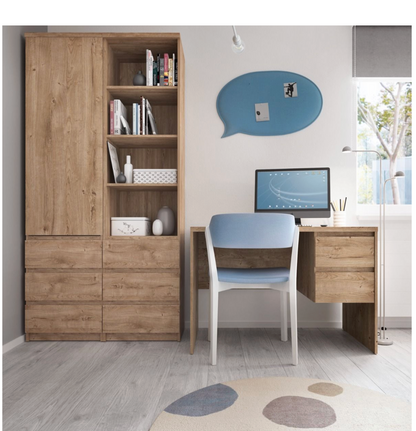 Fribo Desk 2 Drawer in Golden Ribbeck Oak