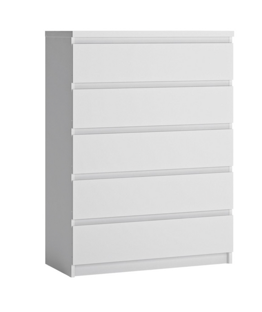 Fribo Chest Of 5 Drawers in Alpine White