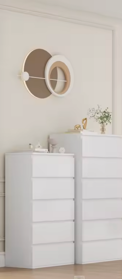 Modern 5 Drawer Chest with Door Storage Cabinet 100x80x40cm