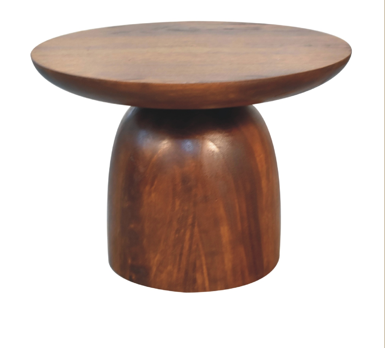 Little Woodsmith Side Table | Solid Mango Wood | Chestnut Finish