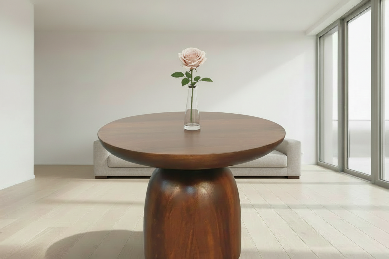 Little Woodsmith Side Table | Solid Mango Wood | Chestnut Finish