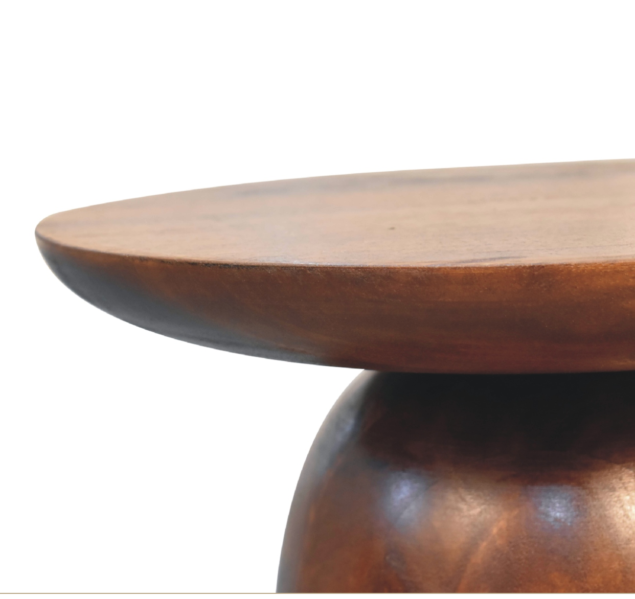 Little Woodsmith Side Table | Solid Mango Wood | Chestnut Finish