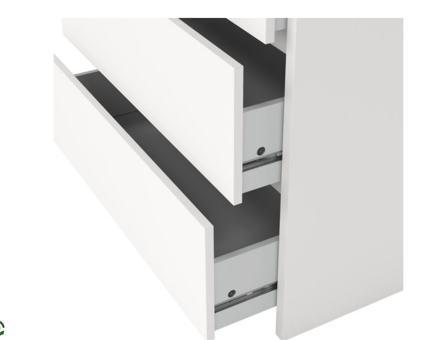 Next Chest of Drawers – 3 Drawer | White Modern Bedroom Storage
