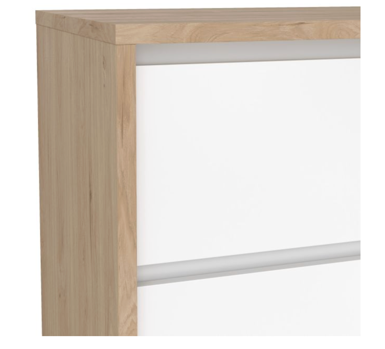 Next Chest of Drawers – 3 Drawer | Jackson Hickory & White Gloss