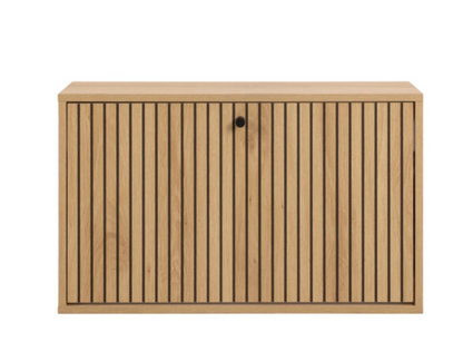 Albany Slim Shoe Cabinet – Flip Door | Oak Effect