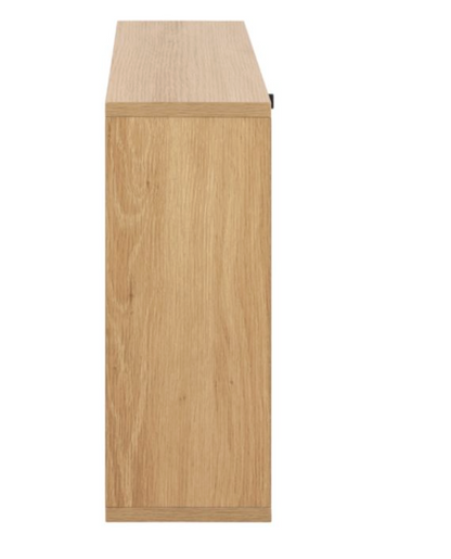 Albany Slim Shoe Cabinet – Flip Door | Oak Effect