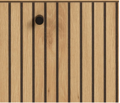 Albany Slim Shoe Cabinet – Flip Door | Oak Effect