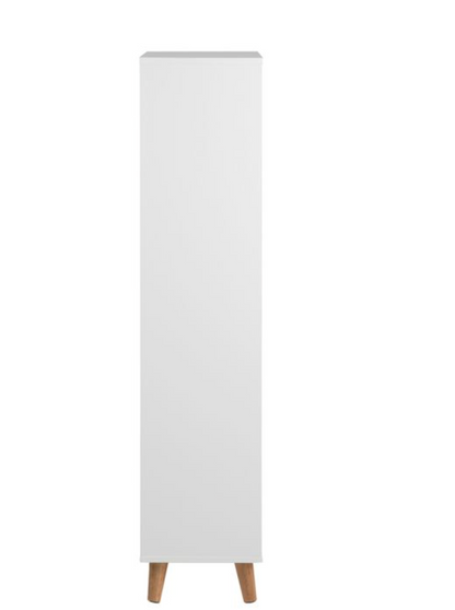 Mitra Shoe Cabinet – 3 Flip Drawers | White & Oak Hallway Storage