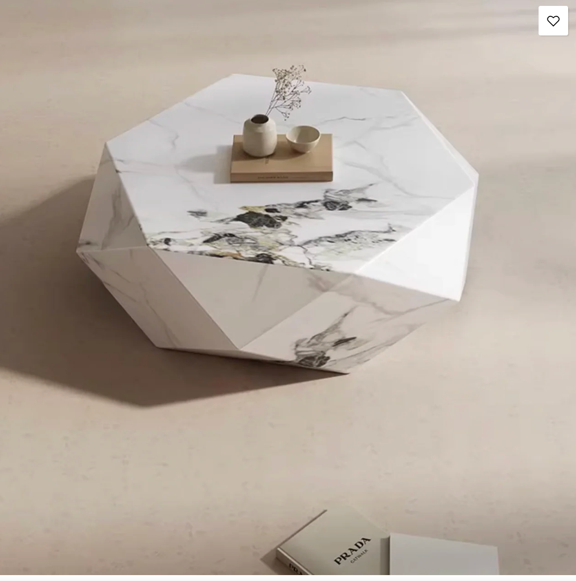 Nova Sintered Stone Geometric Coffee Table