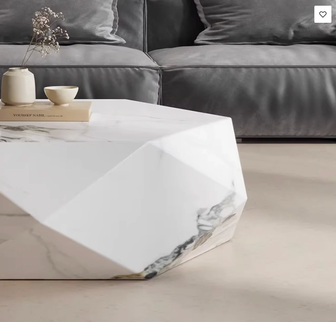 Nova Sintered Stone Geometric Coffee Table