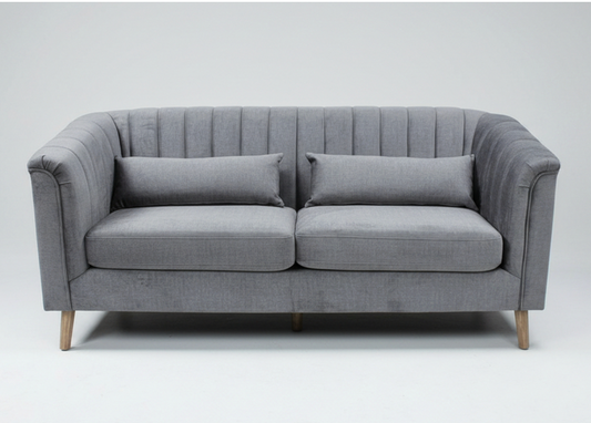 Monza Velvet 3 Seater  Sofa in Graphite