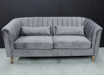 Monza Velvet 3 Seater  Sofa in Graphite