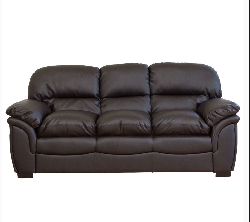 Urban Ease 3-Seater Faux Leather Sofa