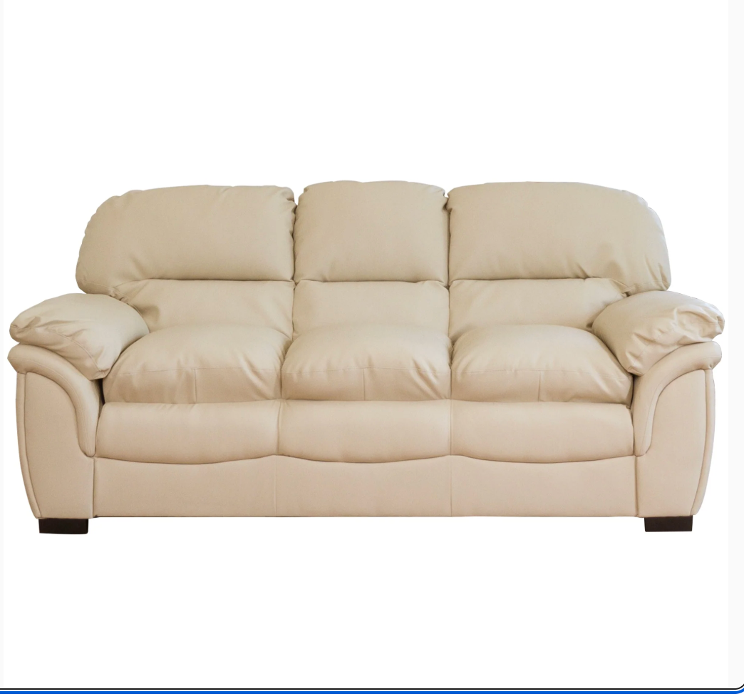 Urban Ease 3-Seater Faux Leather Sofa