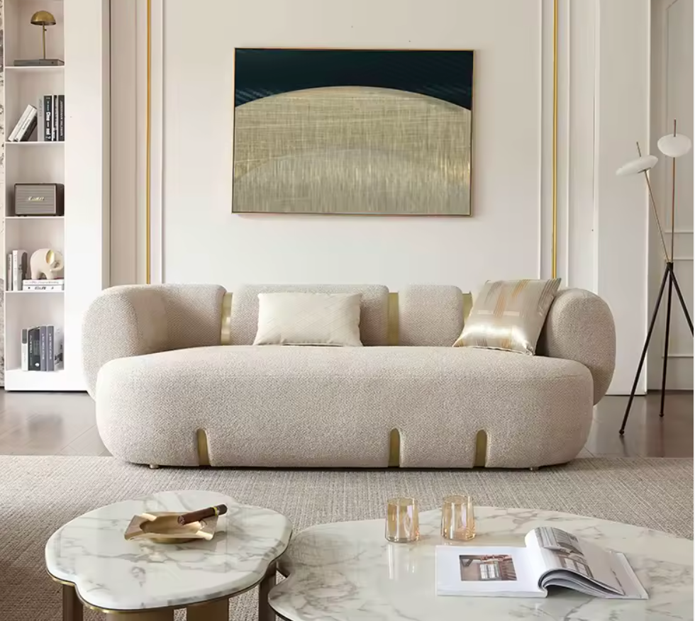 2400mm Luxury Cloud Modular Sectional Sofa