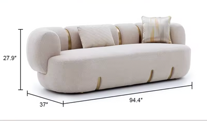 2400mm Luxury Cloud Modular Sectional Sofa