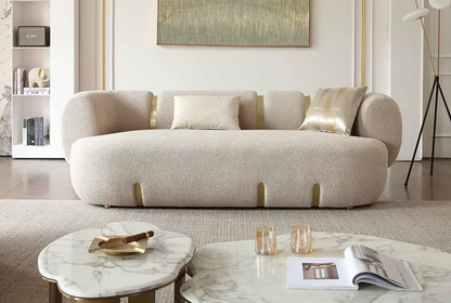 2400mm Luxury Cloud Modular Sectional Sofa