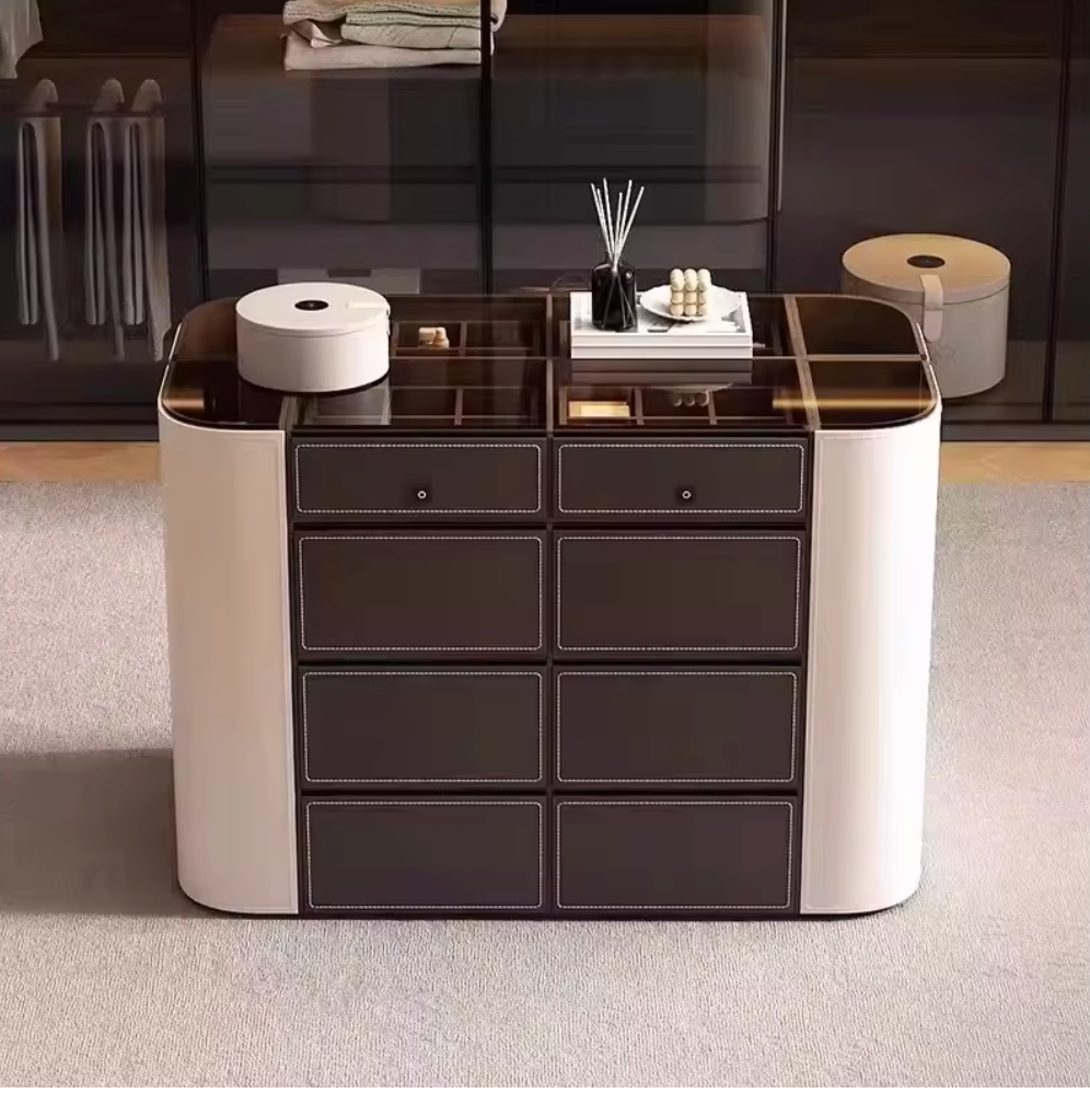 Modern 6-Drawer Bedroom Chest– Make up Storage Display Cabinet