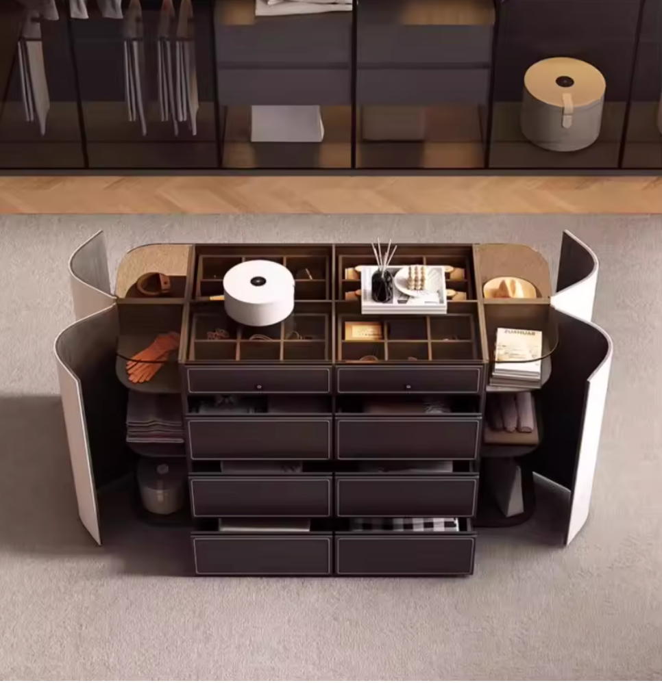 Modern 6-Drawer Bedroom Chest– Make up Storage Display Cabinet