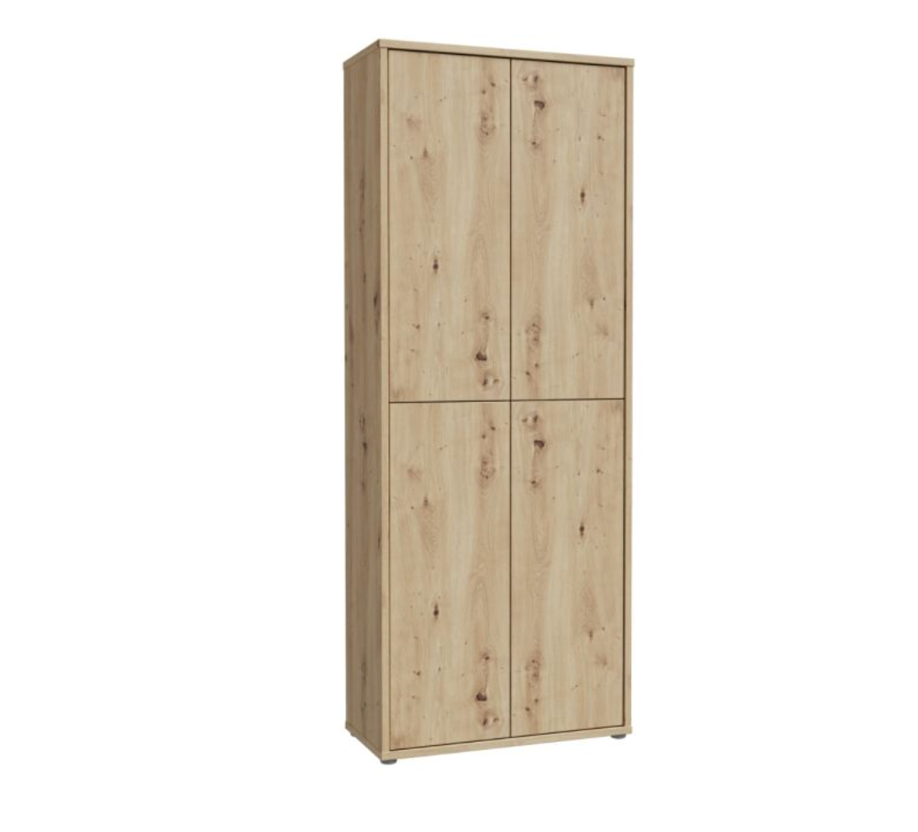 Alice Springs Shoe Cabinet with 4 Doors Push-to-Open in Artisan Oak