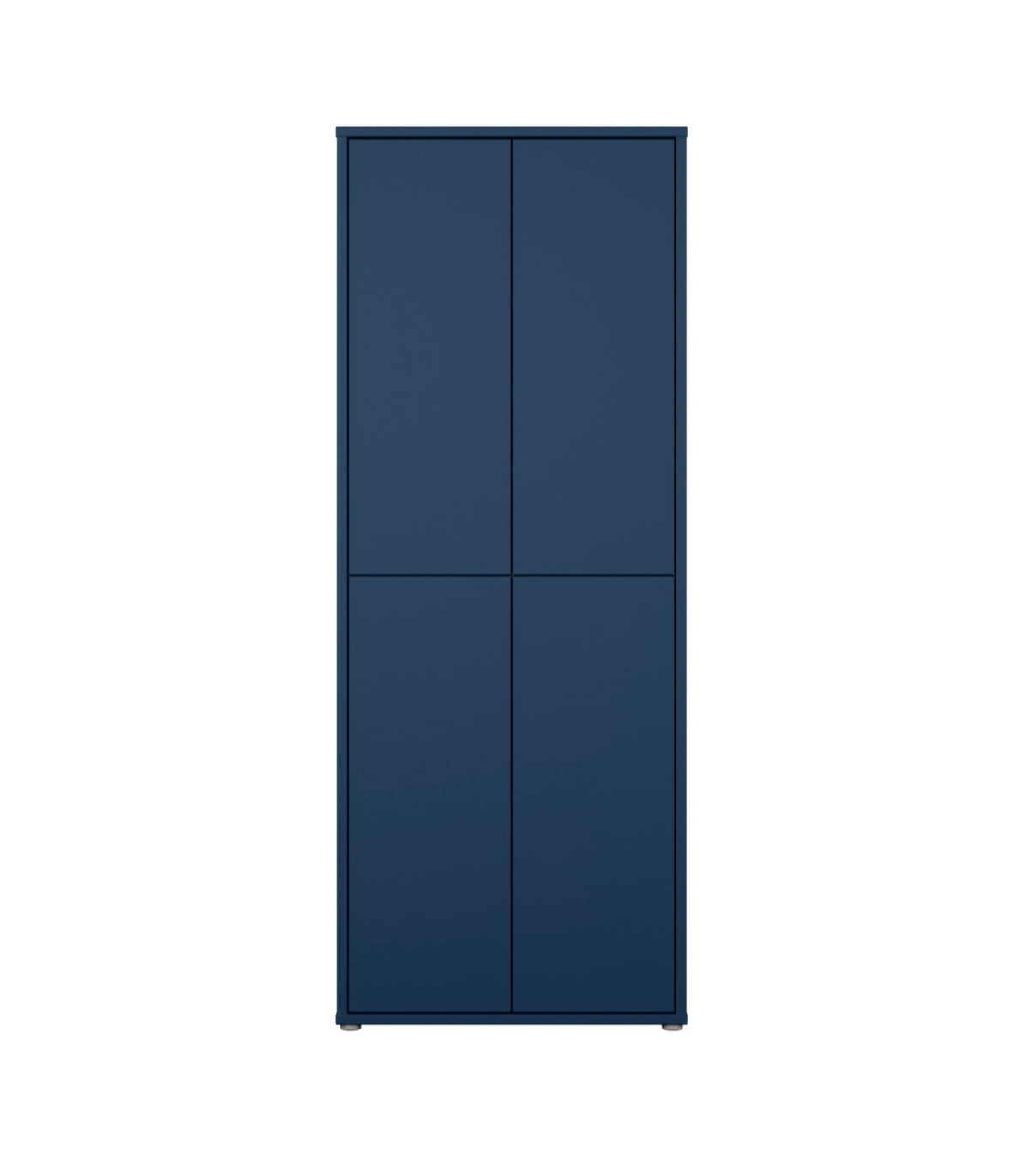 Alice Springs Tall Shoe Cabinet with 4 Doors Push-to-Open in Night Blue