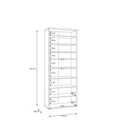 Alice Springs Tall Shoe Cabinet with 4 Doors Push-to-Open in Butter Yellow