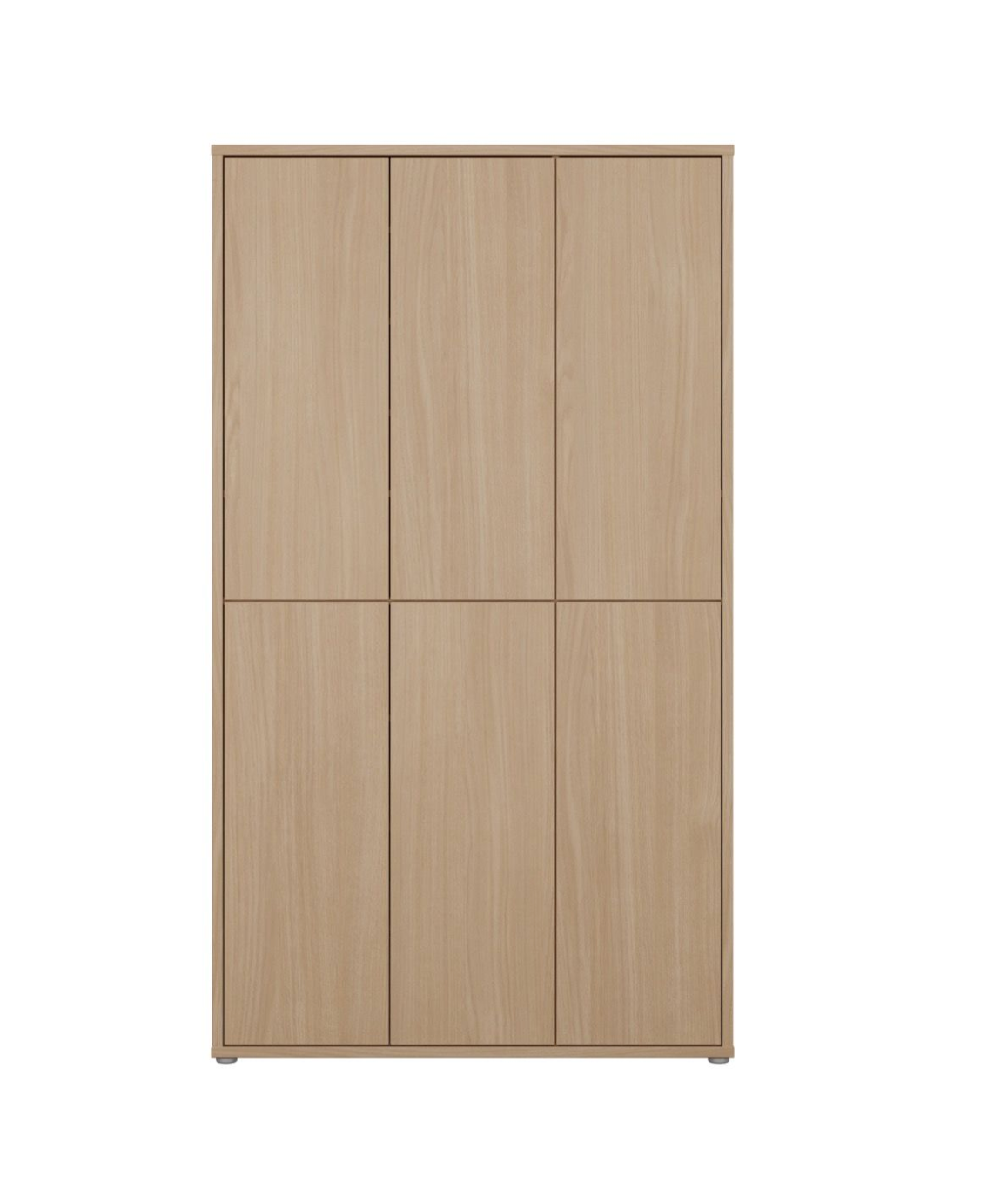 Alice Springs Tall Shoe Cabinet with 6 Doors Push-to-Open in Elegancia Oak