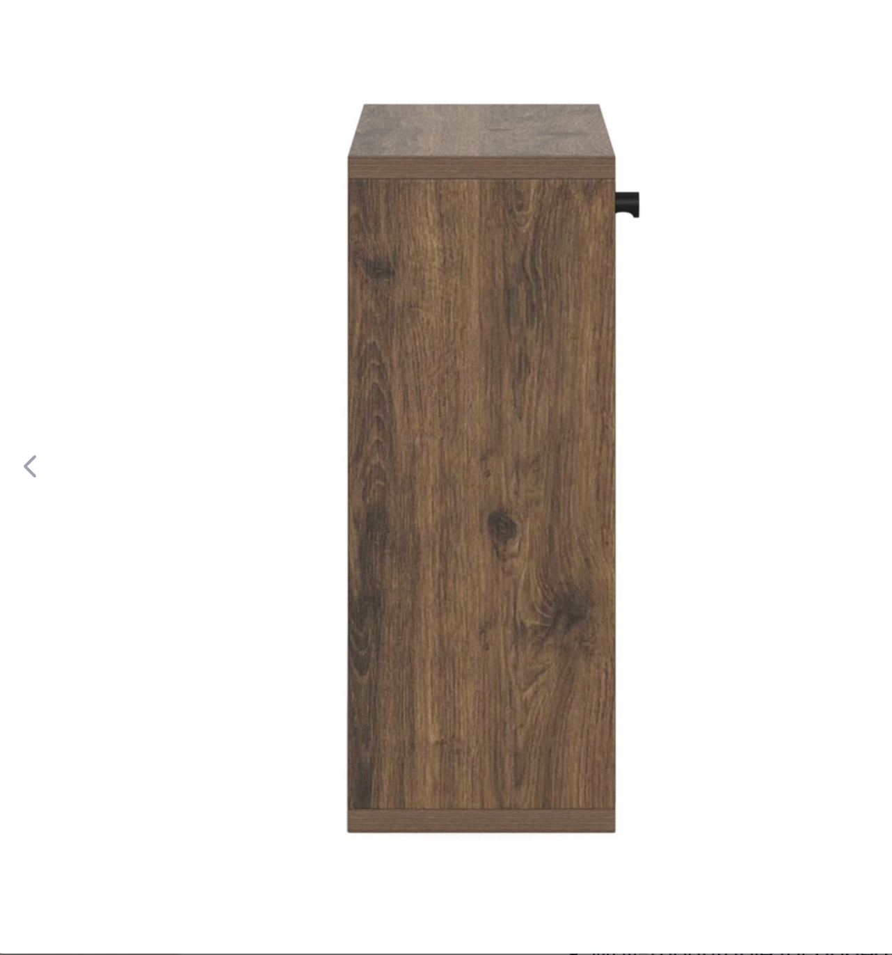 Albany Shoe Cabinet in Smoked Oak with Lamella Front