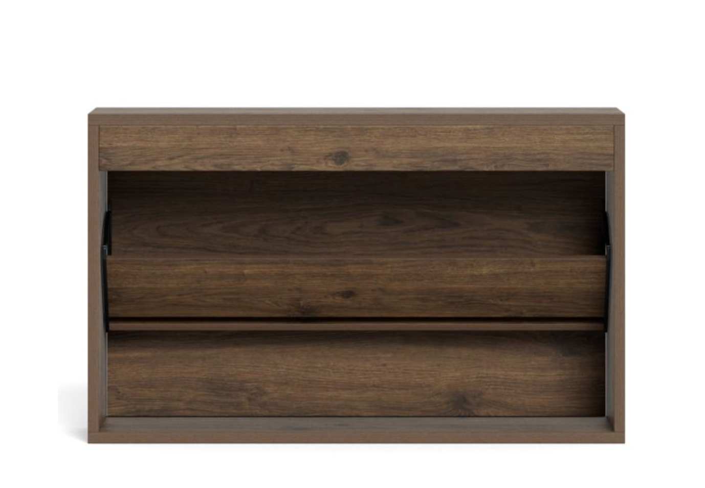 Albany Shoe Cabinet in Smoked Oak with Lamella Front