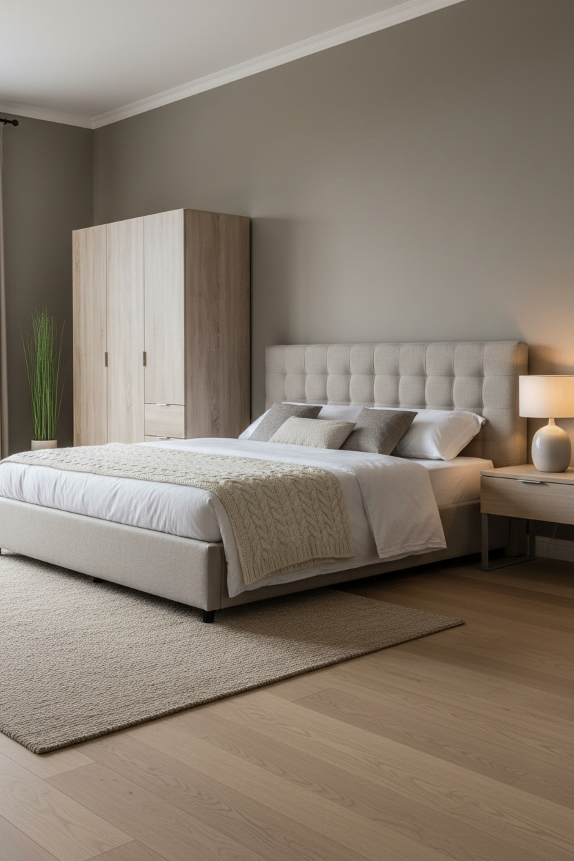Cairo Oak Effect Compact 3 Door 3 Drawer Space-Saving 135cm Wardrobe