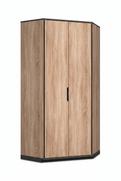 Vant Oak Effect 2 Door Corner Wardrobe