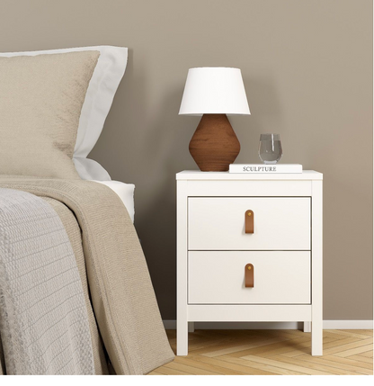 Barcelona 3 Piece Bedroom Furniture Set White
