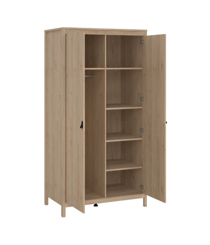 Barcelona 3 Piece Bedroom Furniture Set in Jackson Hickory Oak