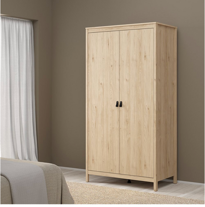 Barcelona 3 Piece Bedroom Furniture Set in Jackson Hickory Oak