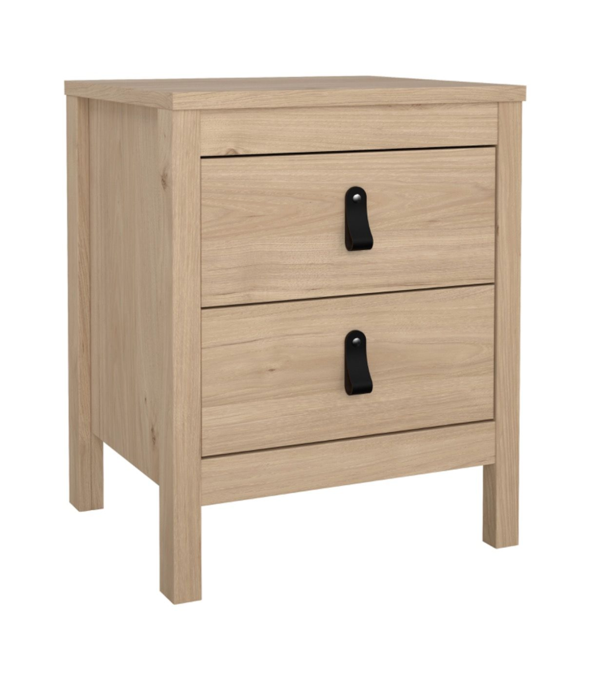 Barcelona 3 Piece Bedroom Furniture Set 5 Drawer Chest 3 Door Wardrobe in Jackson Hickory Oak