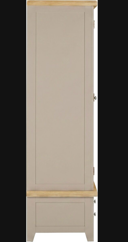 Windsor 3 Door 2 Drawer Wardrobe - Putty/Oak