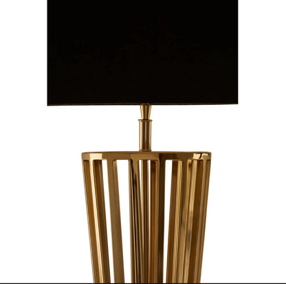 Skye Gold Finish And Twisted Base Floor Lamp