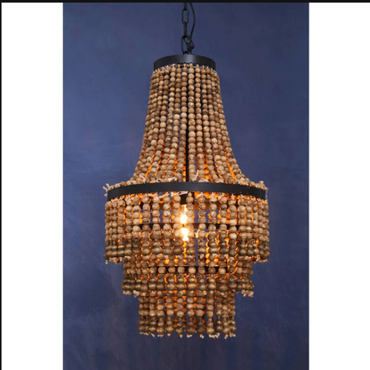 Lapiz Wood Chandelier