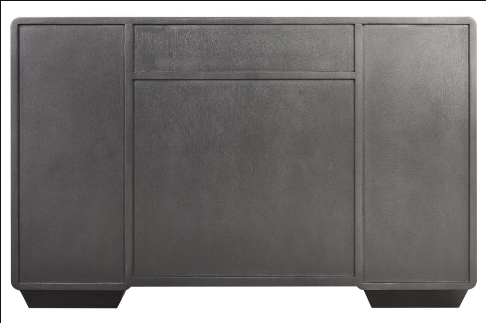 Dorsino Brown Grey Wood Veneer Seven Drawer Dressing Table