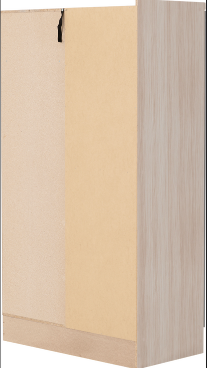 Nevada 2 Door Corner Wardrobe - Grey Gloss/Light Oak Effect Veneer