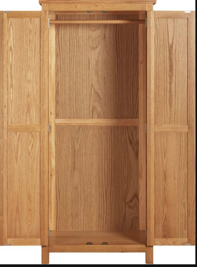 Cambridge 2 Door Wardrobe - Honey