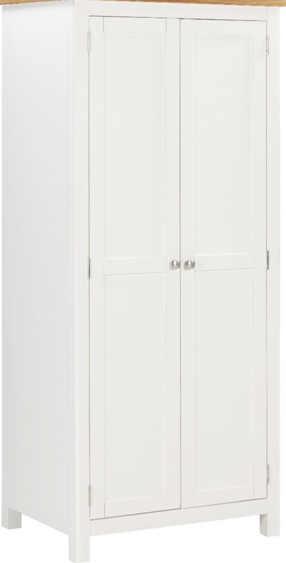 Cambridge 2 Door Wardrobe - Linen/Oak