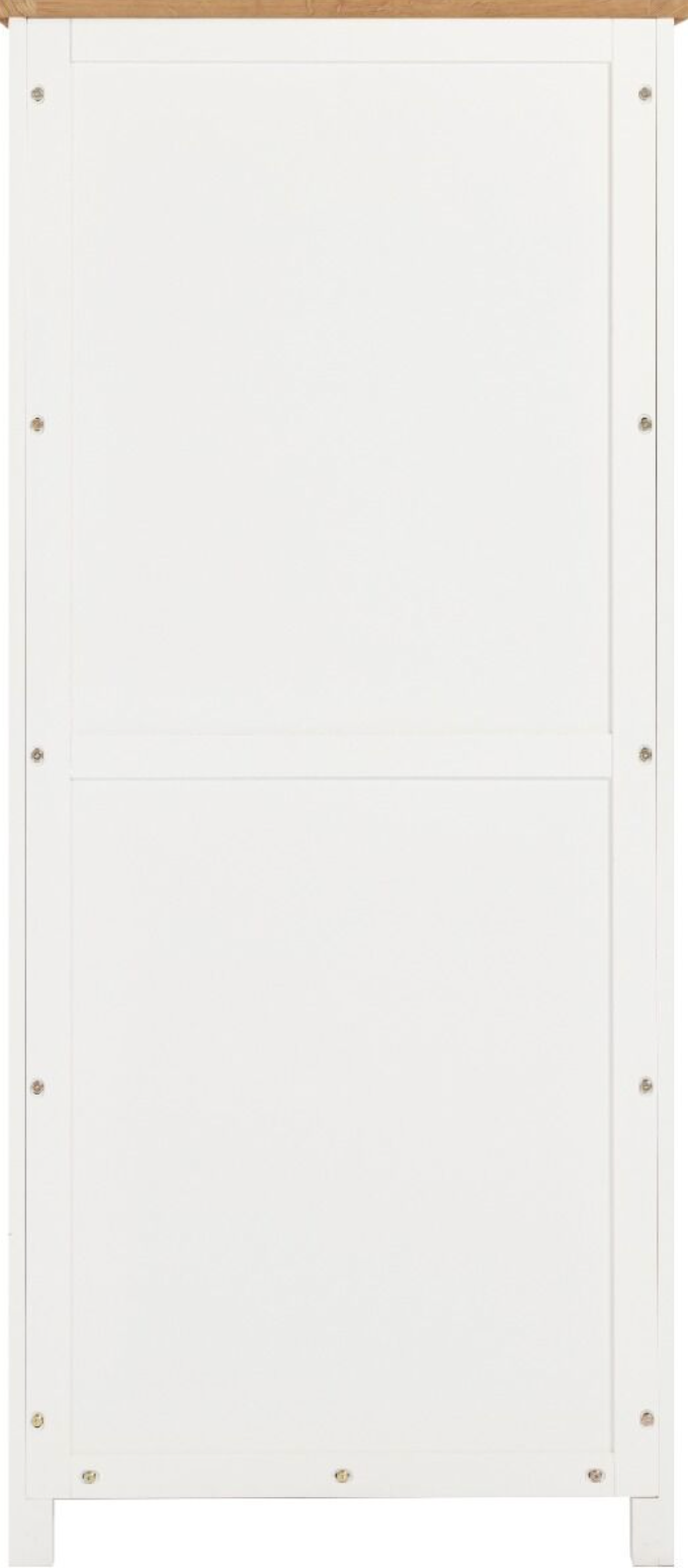 Cambridge 2 Door Wardrobe - Linen/Oak