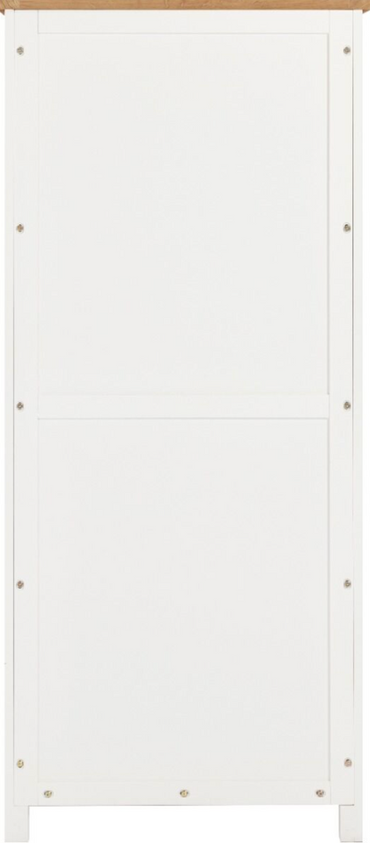 Cambridge 2 Door Wardrobe - Linen/Oak