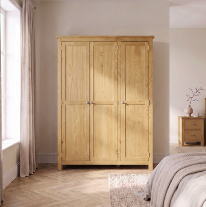 Cambridge 3 Door Wardrobe - Honey