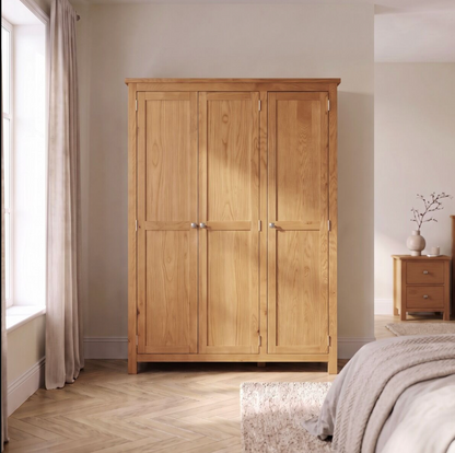 Cambridge 3 Door Wardrobe - Honey