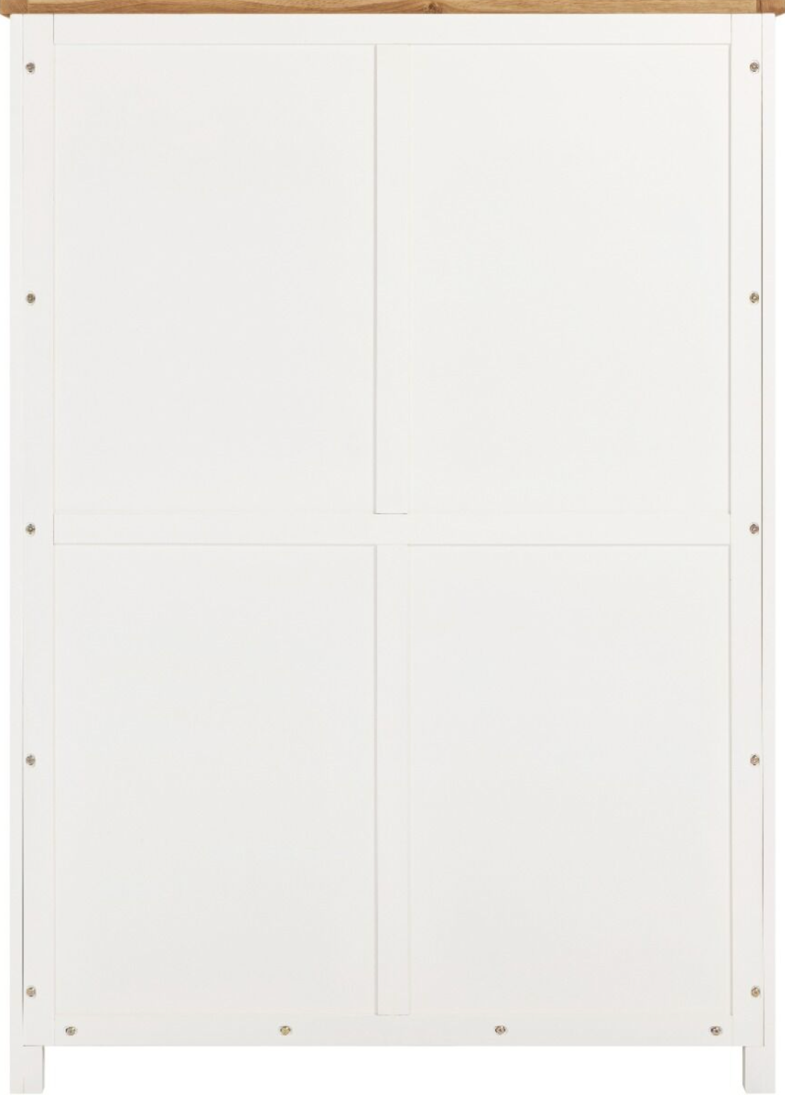 Cambridge 3 Door Wardrobe - Linen/Oak