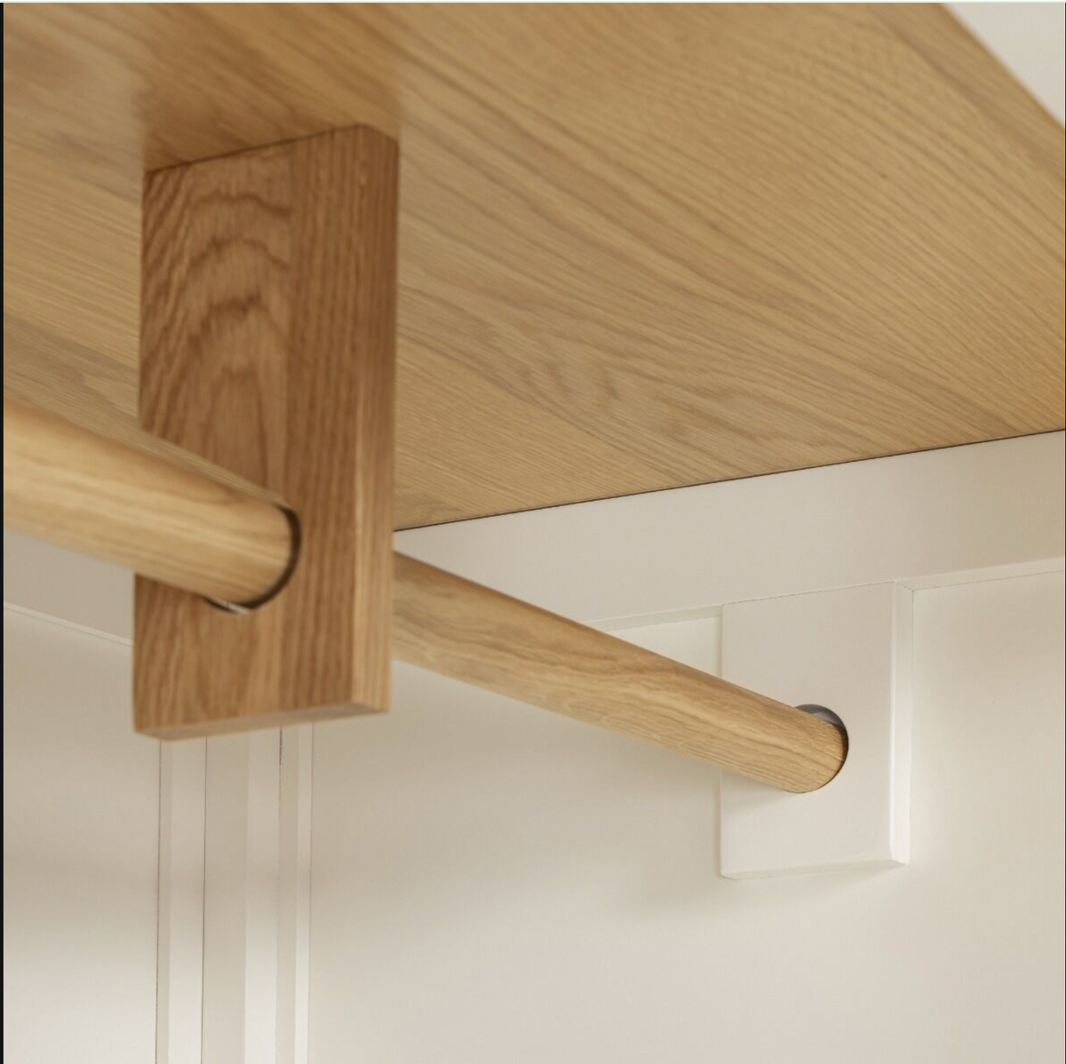 Cambridge 3 Door Wardrobe - Linen/Oak