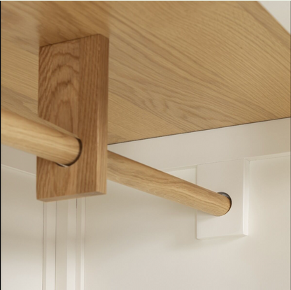 Cambridge 3 Door Wardrobe - Linen/Oak