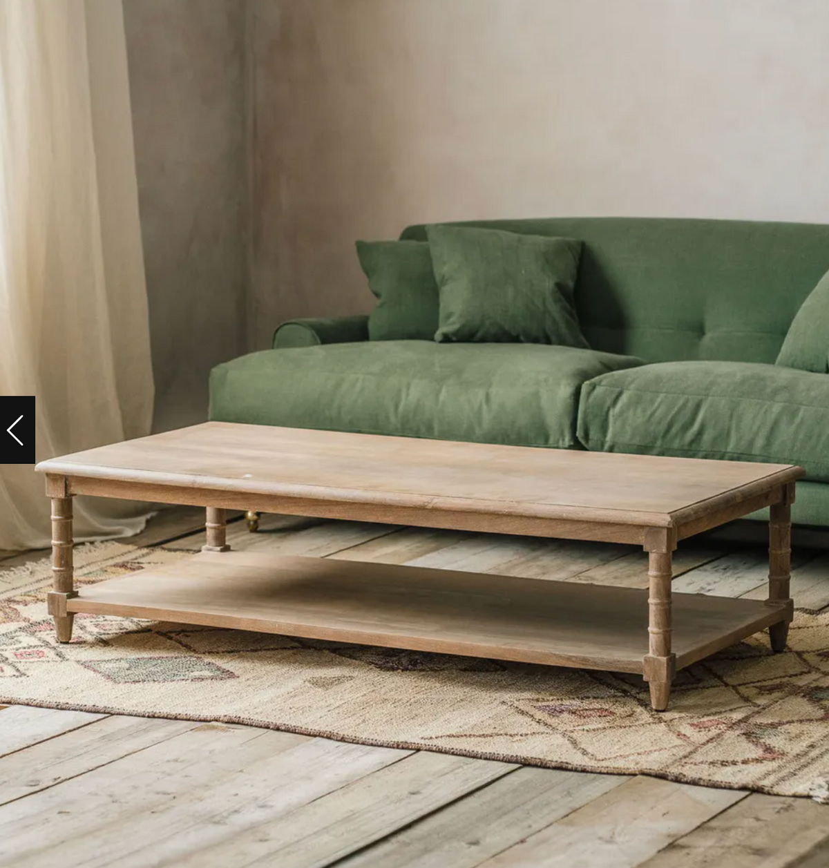 Wooden Bamboo Coffee Table